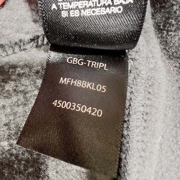 Kenneth Cole New York Fleece Full Zip Jacket Men's Large Black Contrast Puffer - Picture 12 of 14